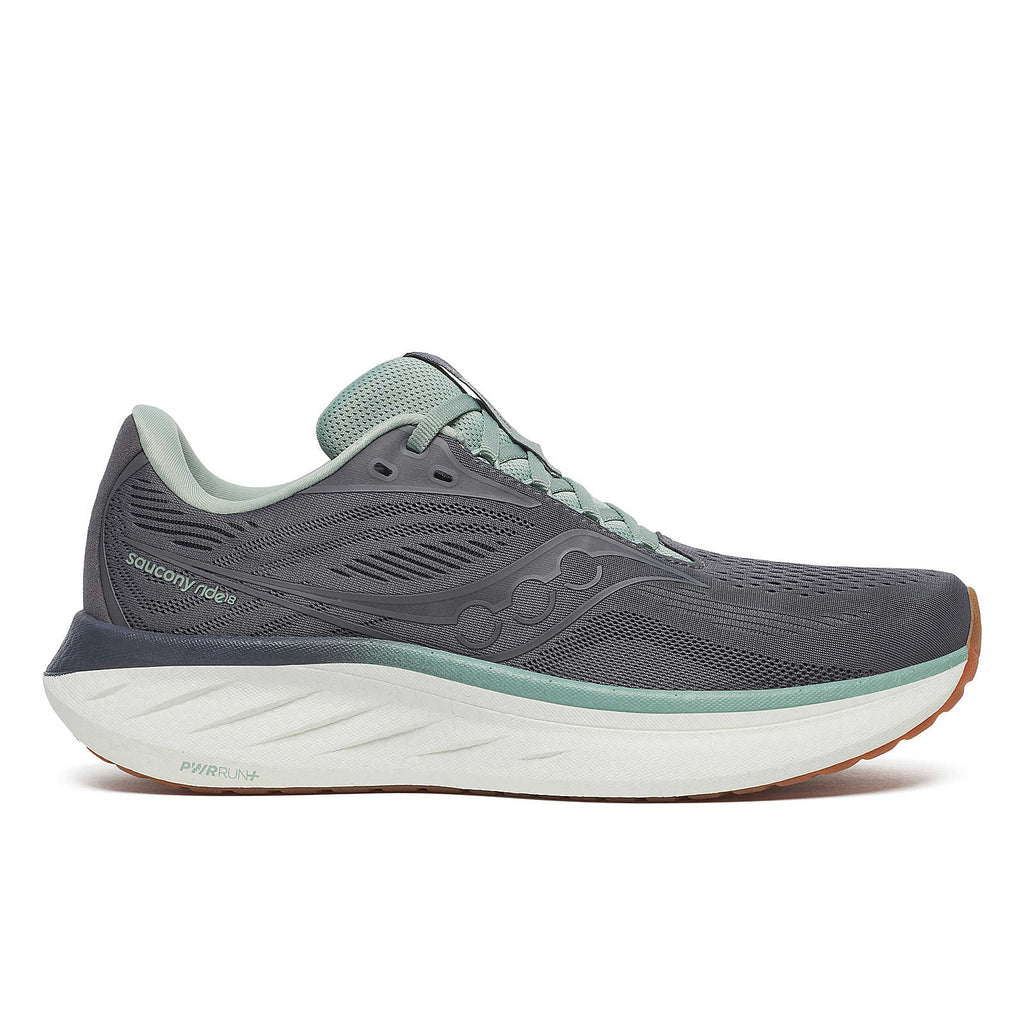 Saucony Men's Ride 18 - Carbon | Iceberg - Interval Running