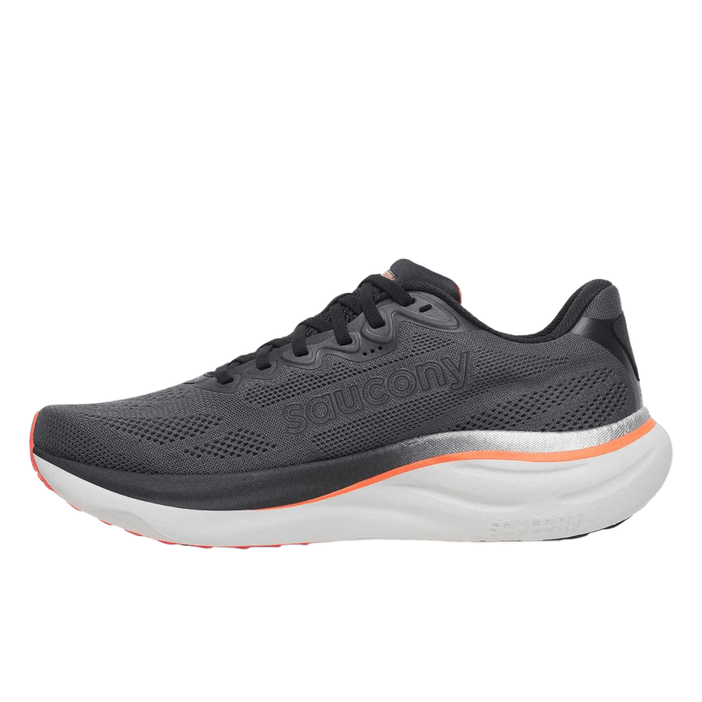 Saucony Men's Ride 19 – Carbon / Black - Interval Running