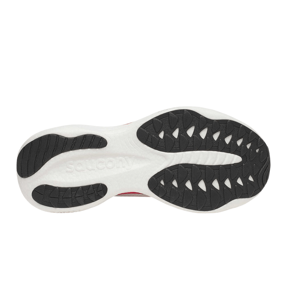 Saucony Men's Ride 19 - White / Crimson - Interval Running