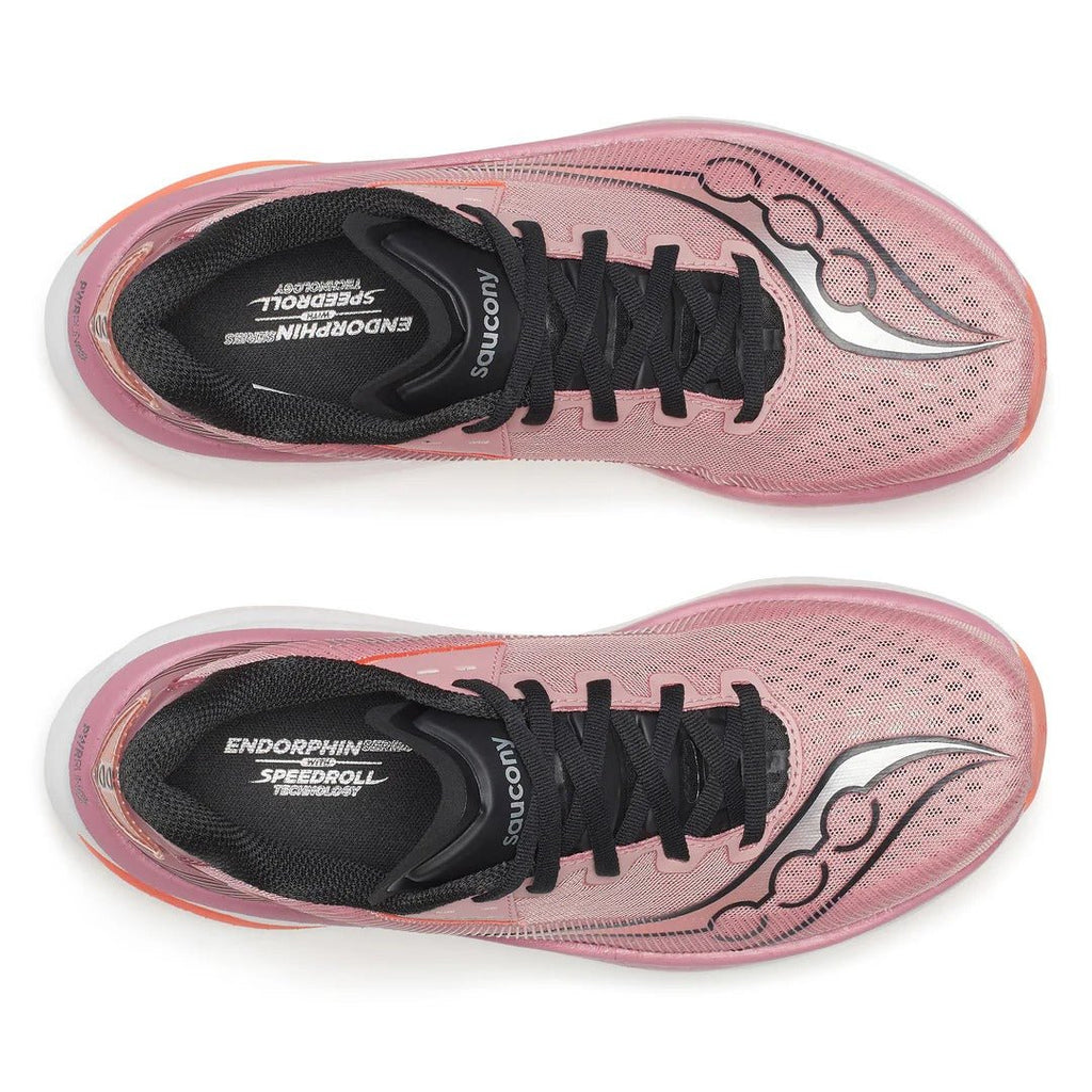 Saucony Women’s Endorphin Azura – Mauve / Black - Interval Running