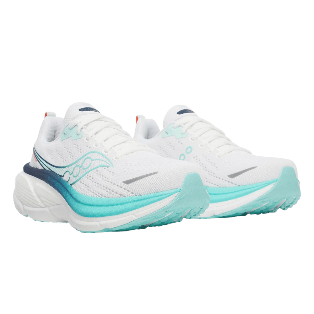 Saucony Women's Hurricane 25 | White / Navy - Interval Running