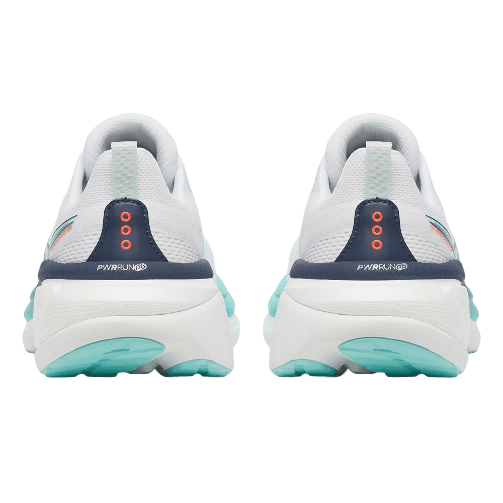 Saucony Women's Hurricane 25 | White / Navy - Interval Running