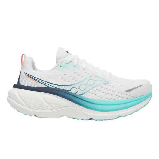Saucony Women's Hurricane 25 | White / Navy - Interval Running