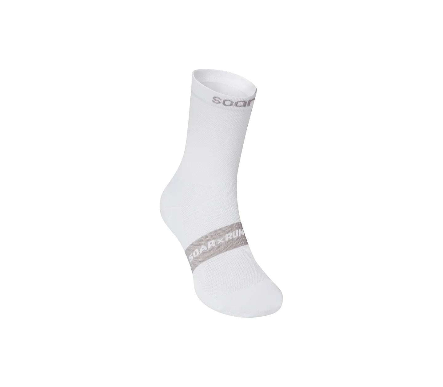Soar Crew Sock - White - Interval Running