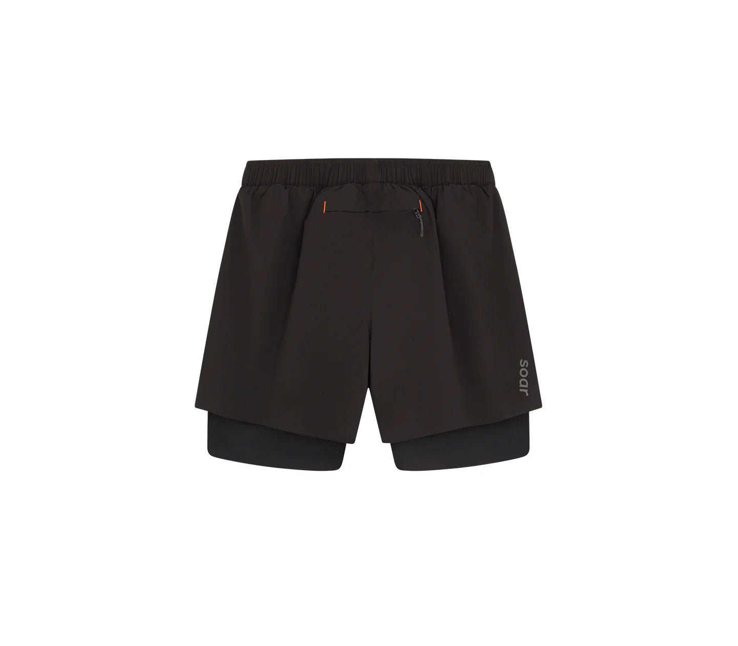 Soar Men's Dual Run Shorts - Black - Interval Running