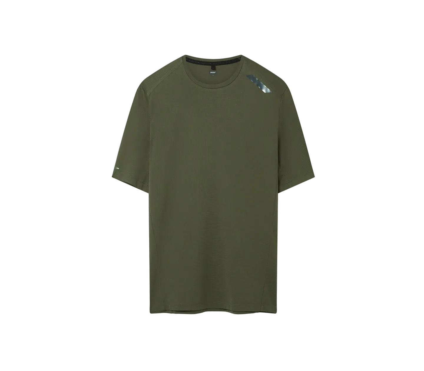 Soar Men's Eco Tech T - Dark Green - Interval Running