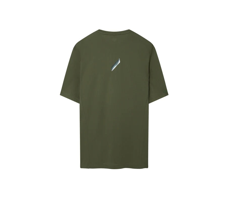 Soar Men's Eco Tech T - Dark Green - Interval Running