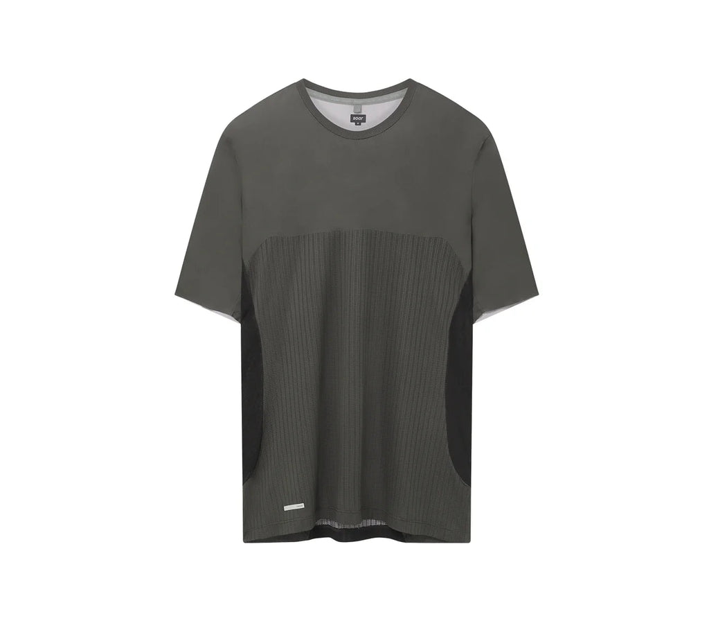 Soar Men's Hot Weather T - Black/Grey - Interval Running