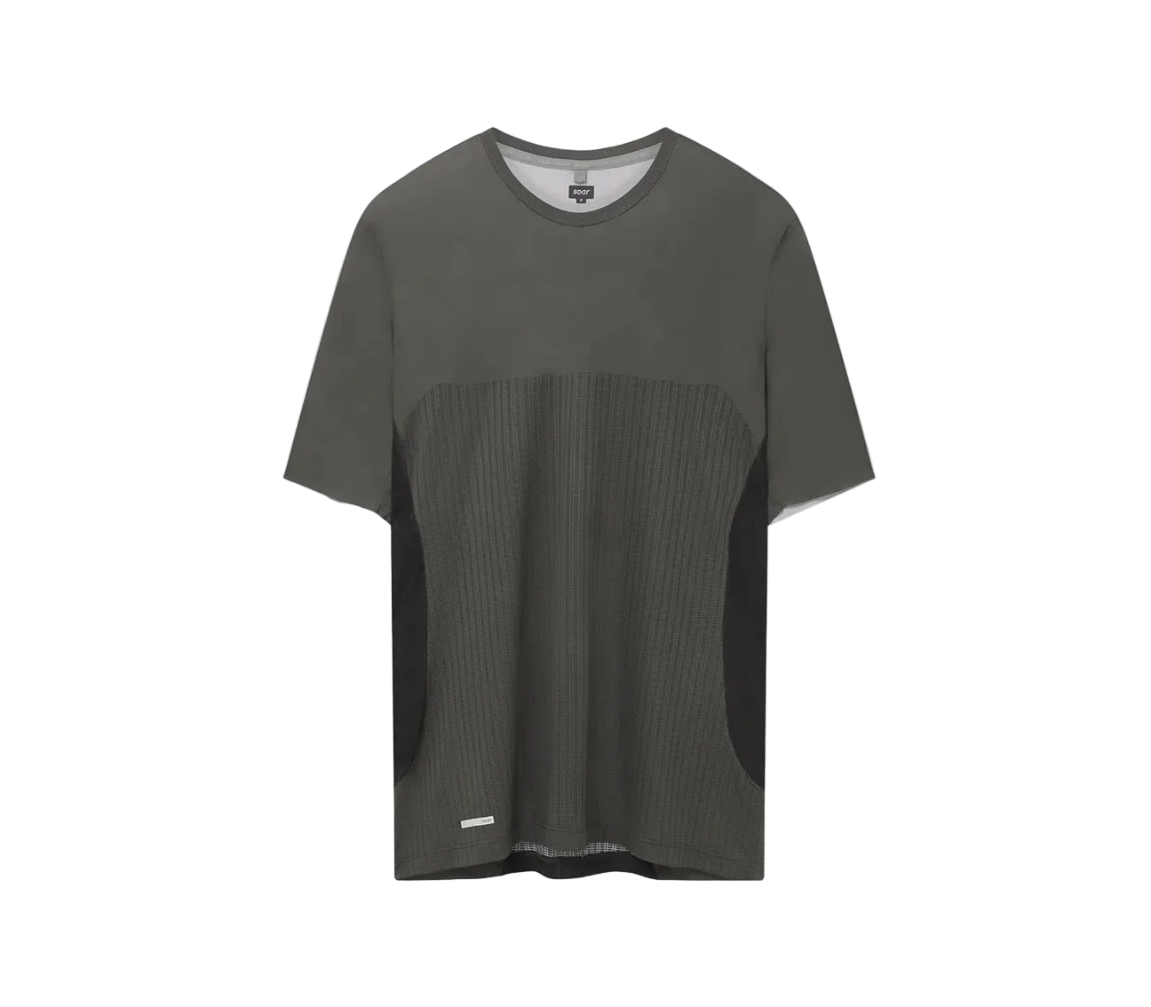 Soar Men's Hot Weather T - Black/Grey - Interval Running