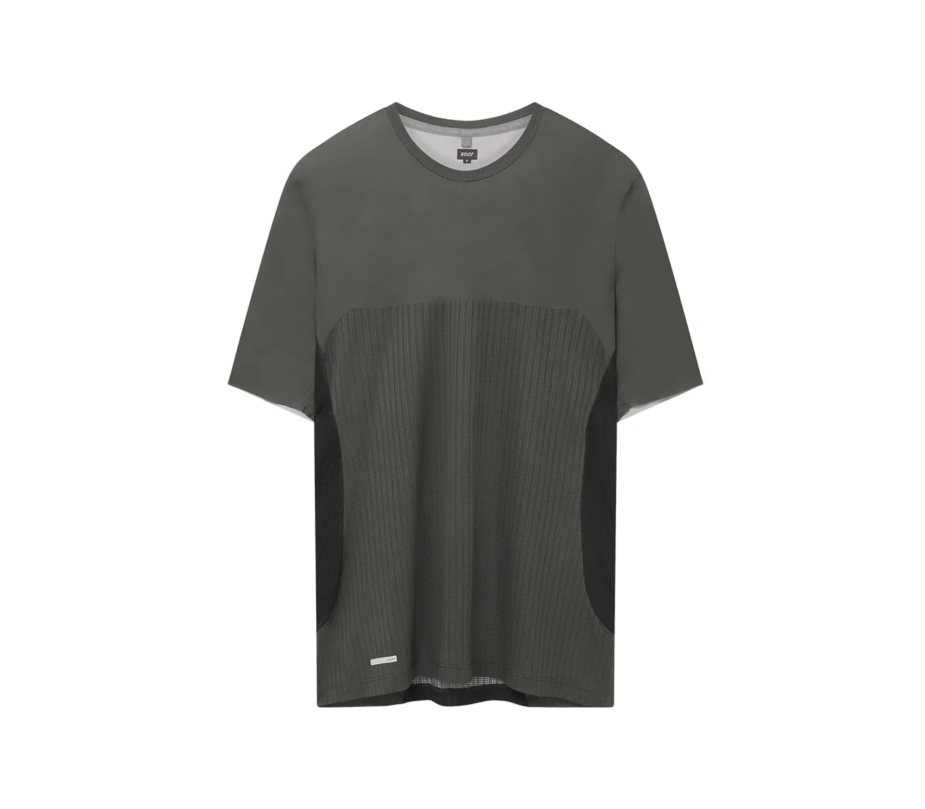 Soar Men's Hot Weather T - Black/Grey - Interval Running