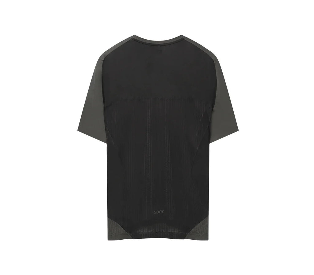 Soar Men's Hot Weather T - Black/Grey - Interval Running