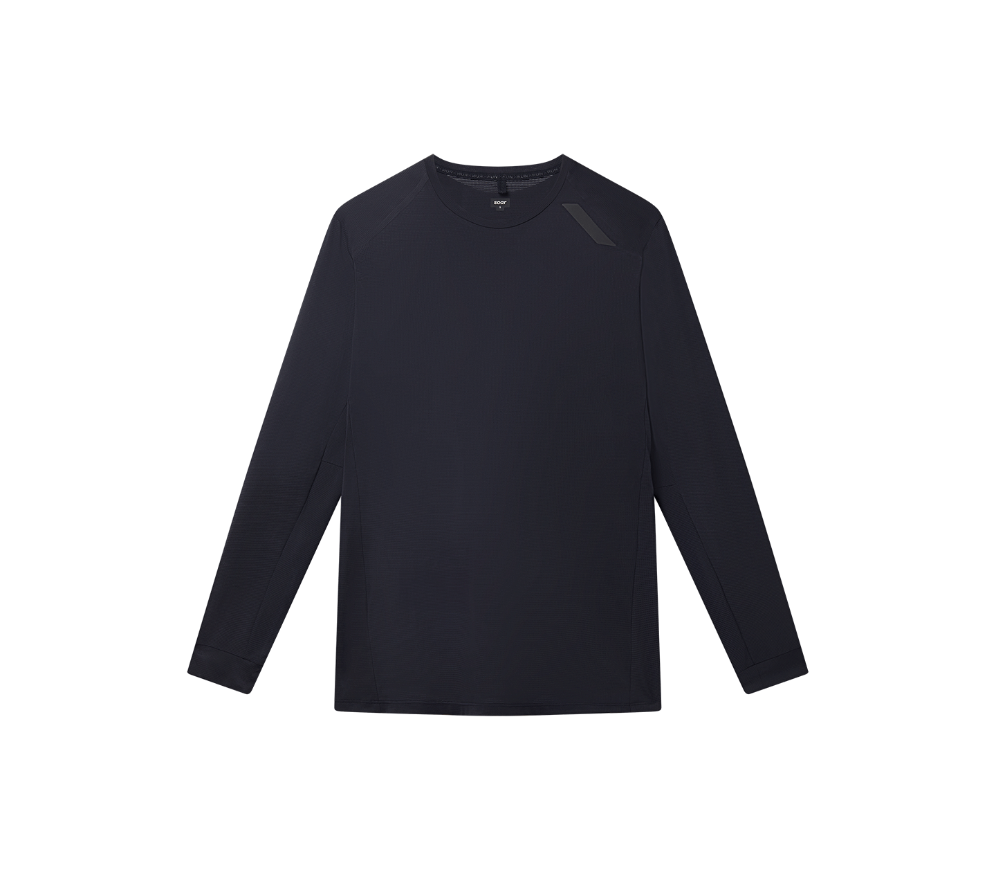 Soar Men's Long Sleeve Tech T - Black - Interval Running