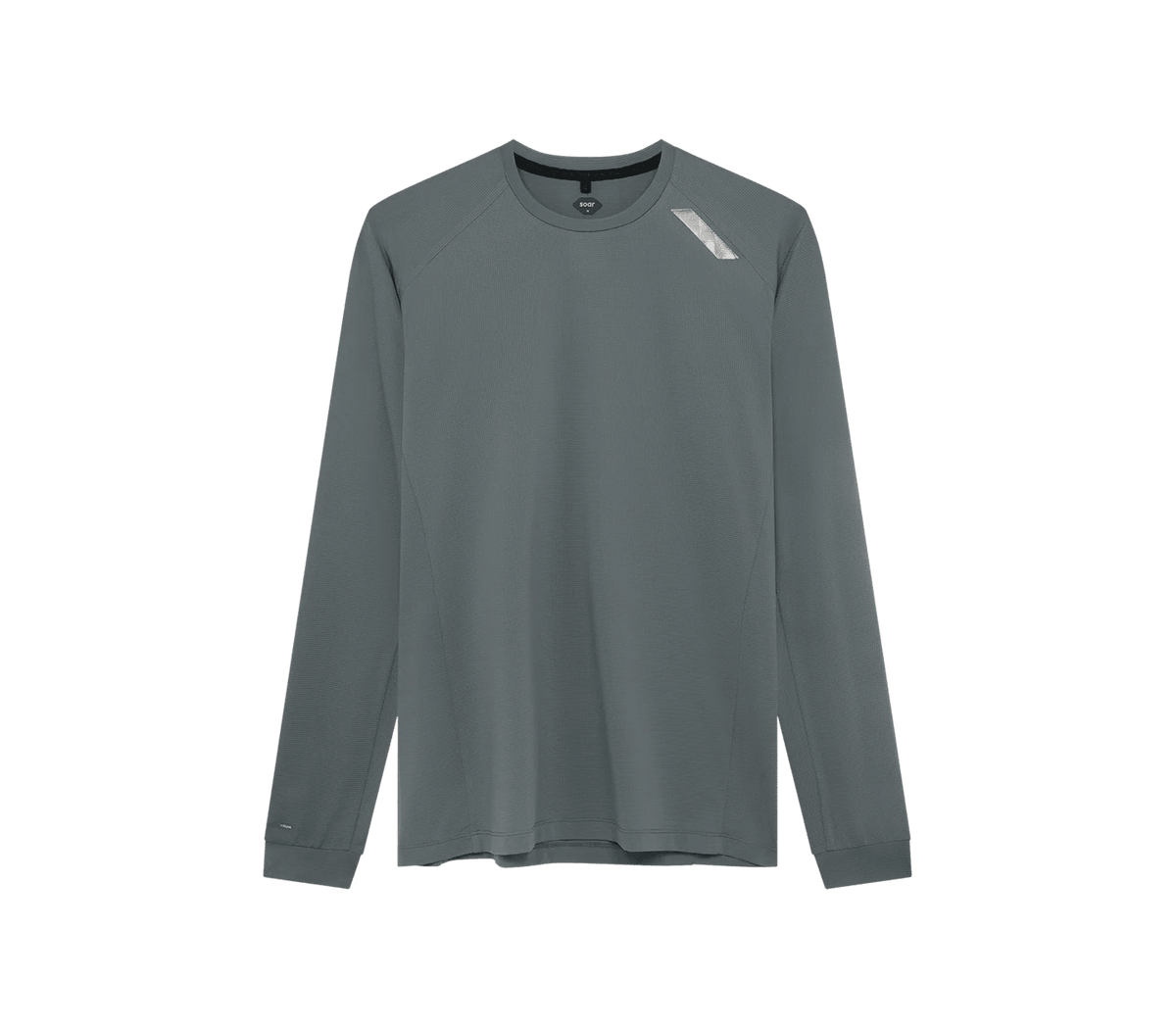 Soar Men's Long Sleeve Tech T – Grey - Interval Running
