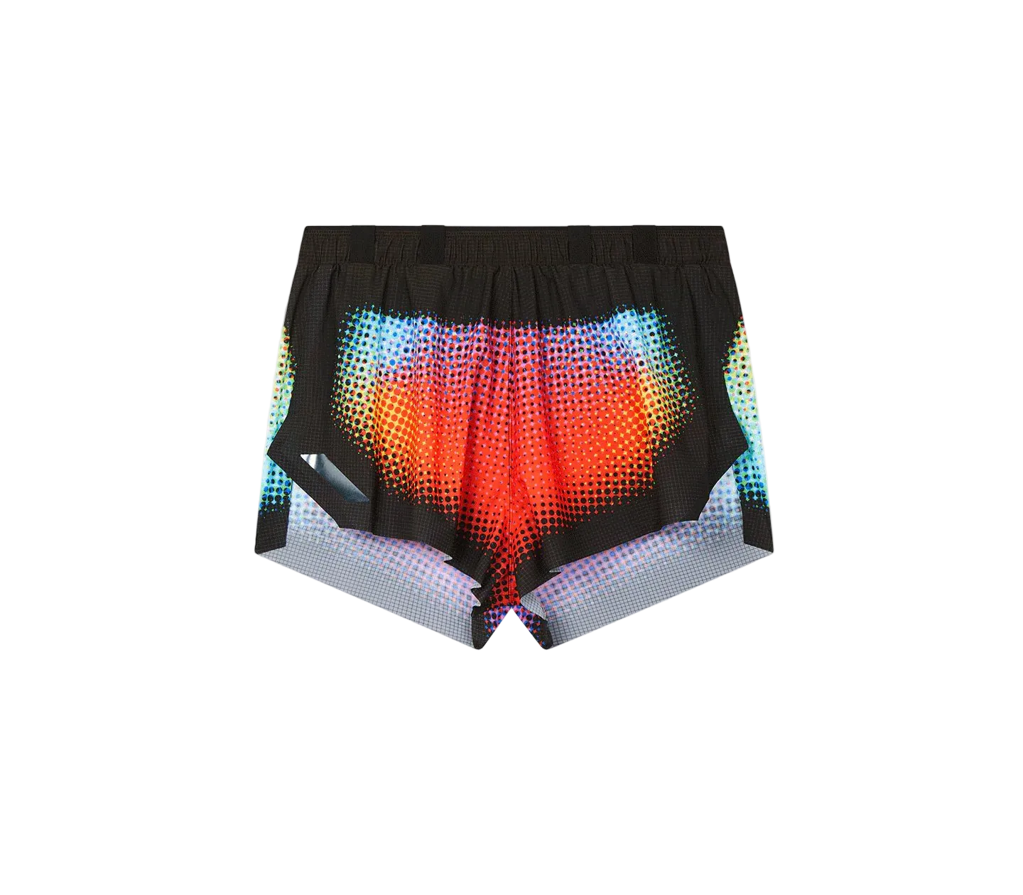 Soar Men's Marathon Shorts - Black Rainbow Dot - Interval Running
