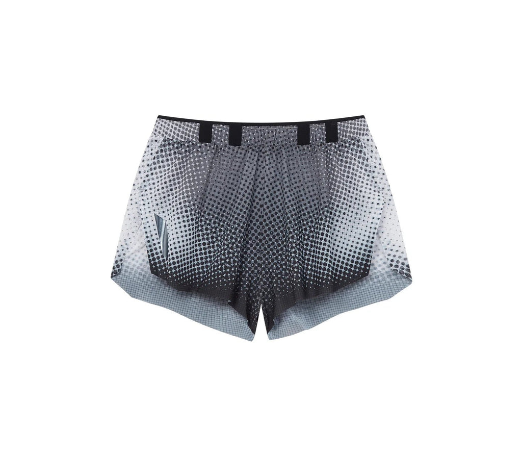 Soar Men's Marathon Shorts - Black White Dot - Interval Running