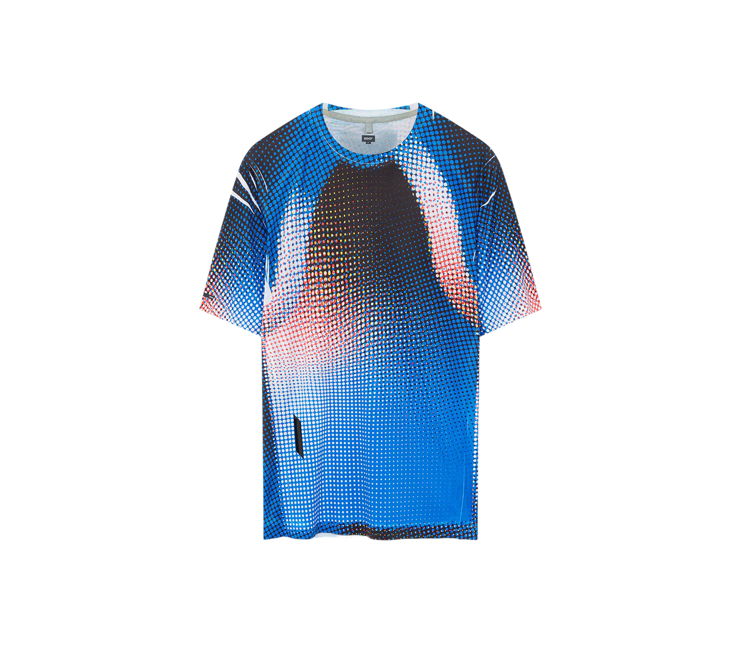 Soar Men's Printed Tech T - Blue / Black Dots - Interval Running