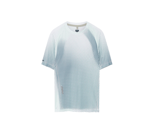 Soar Men's Printed Tech T - Grey / Sage Dots - Interval Running