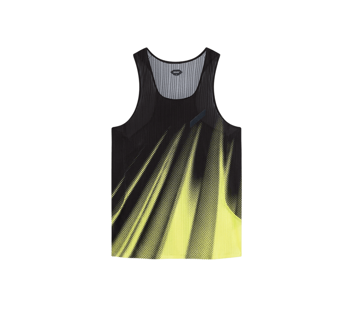 Soar Men's Race Vest 2.0 – Black / Yellow Stripe - Interval Running