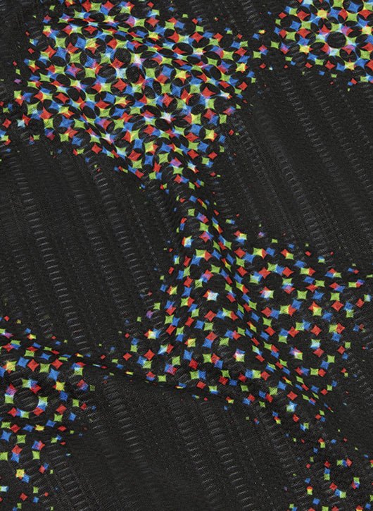 Soar Men's Race Vest - Black / Rainbow Dot - Interval Running