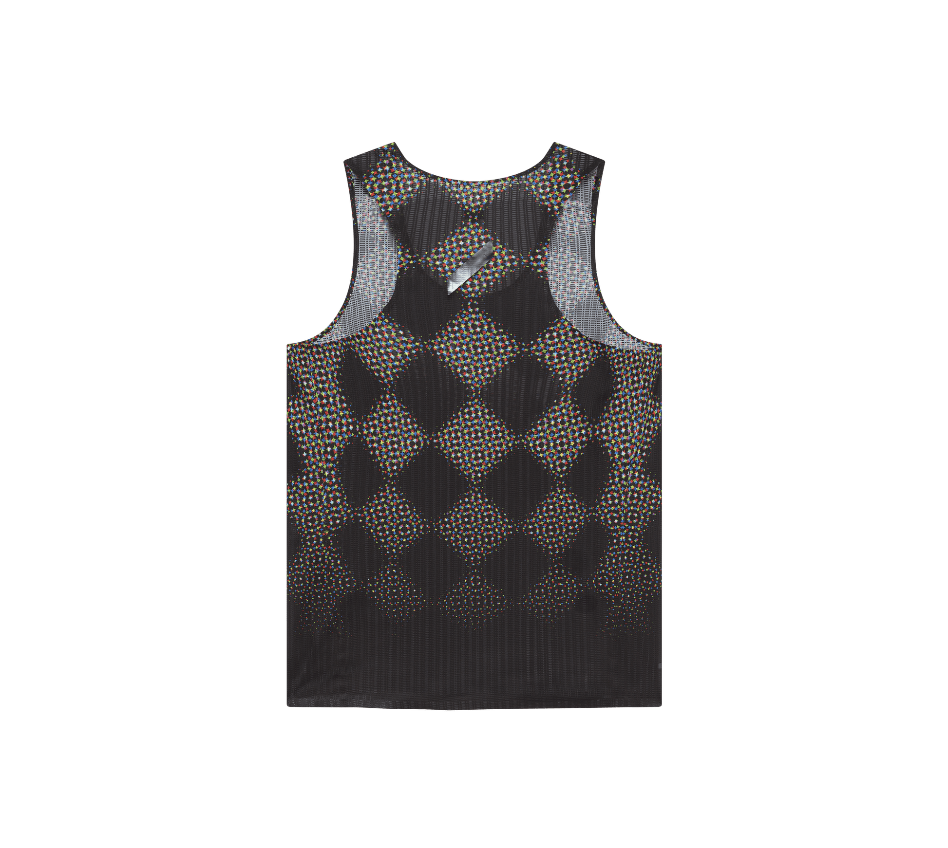 Soar Men's Race Vest - Black / Rainbow Dot - Interval Running