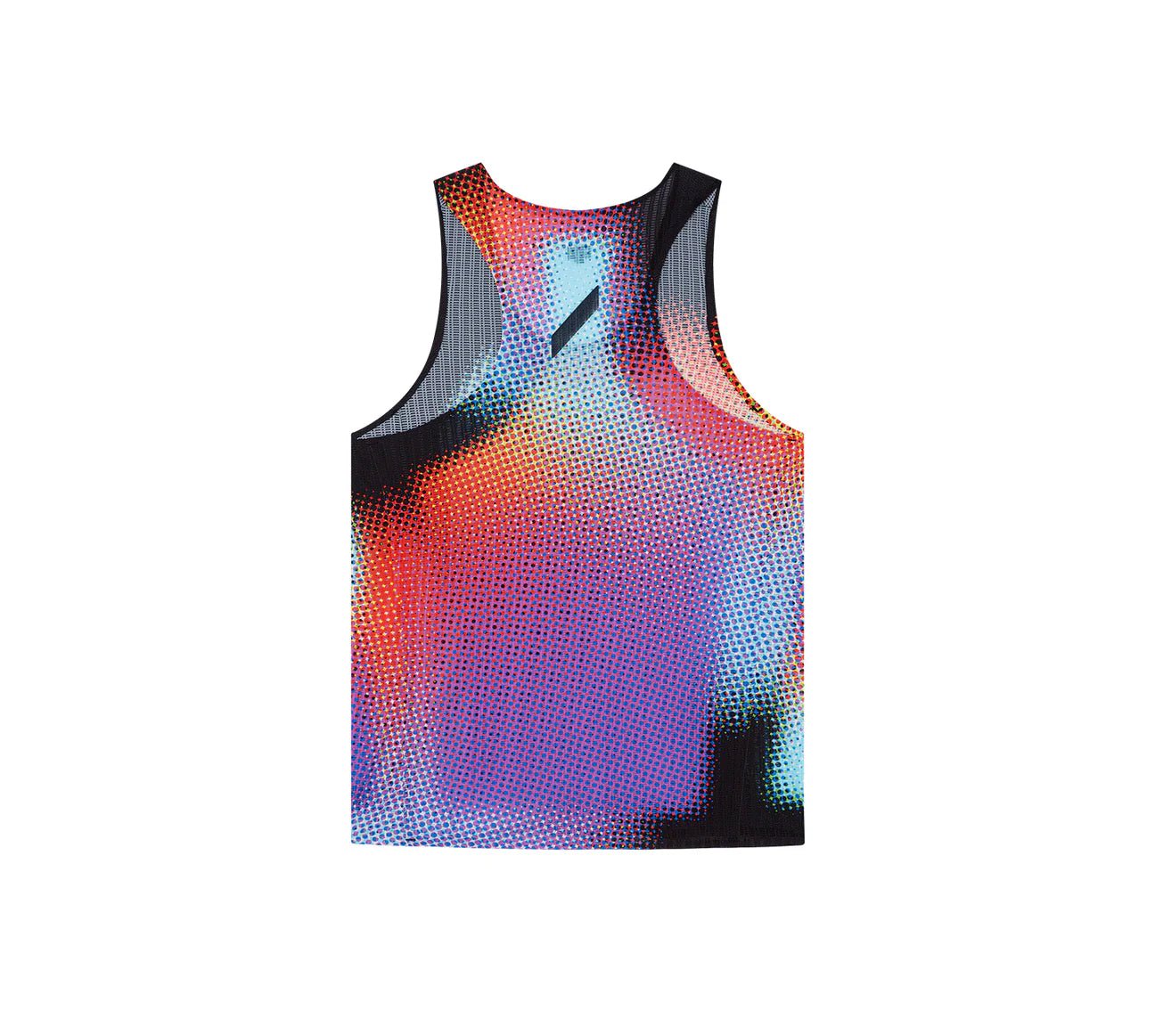 Soar Men's Race Vest - Black Rainbow Dot - Interval Running