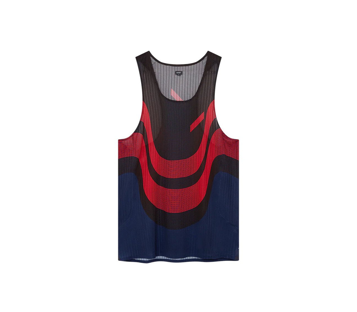 Soar Men's Race Vest - Black / Red / Navy - Interval Running