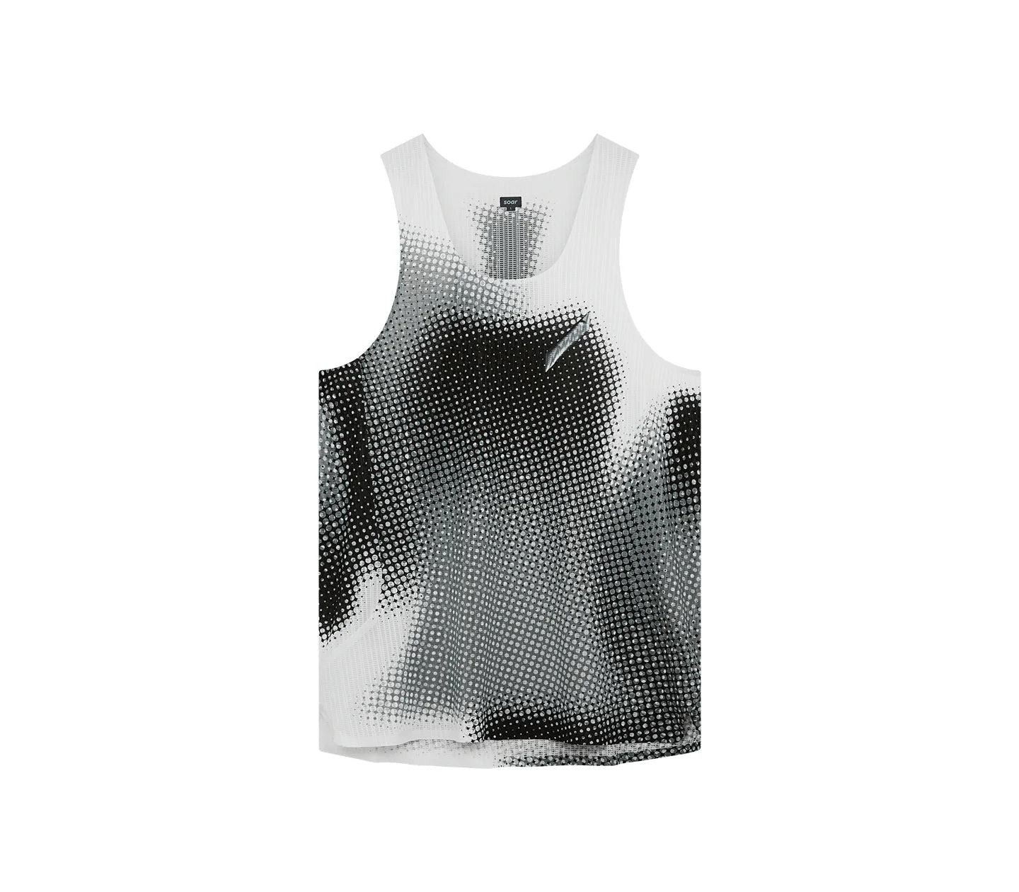 Soar Men's Race Vest - Black White Dot - Interval Running