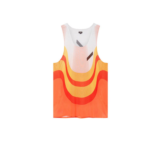 Soar Men's Race Vest - Orange / Red / White - Interval Running