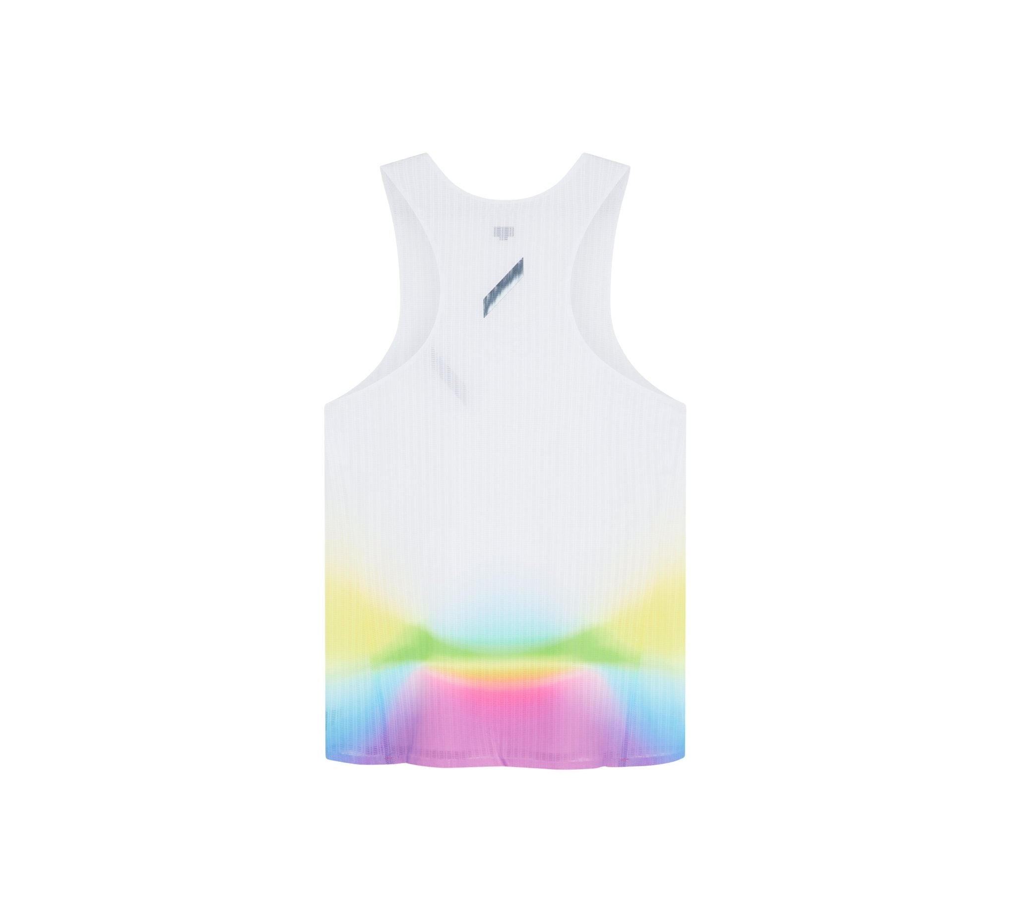 Soar Men's Race Vest - White/Summer Rainbow - Interval Running