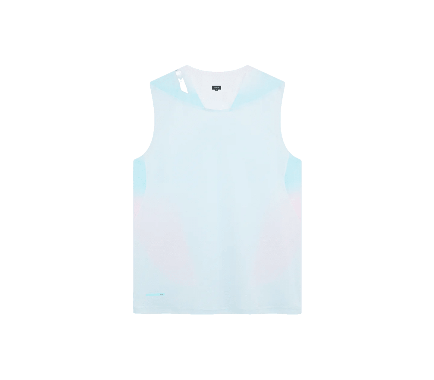 Soar Men's Singlet - White / Blue - Interval Running