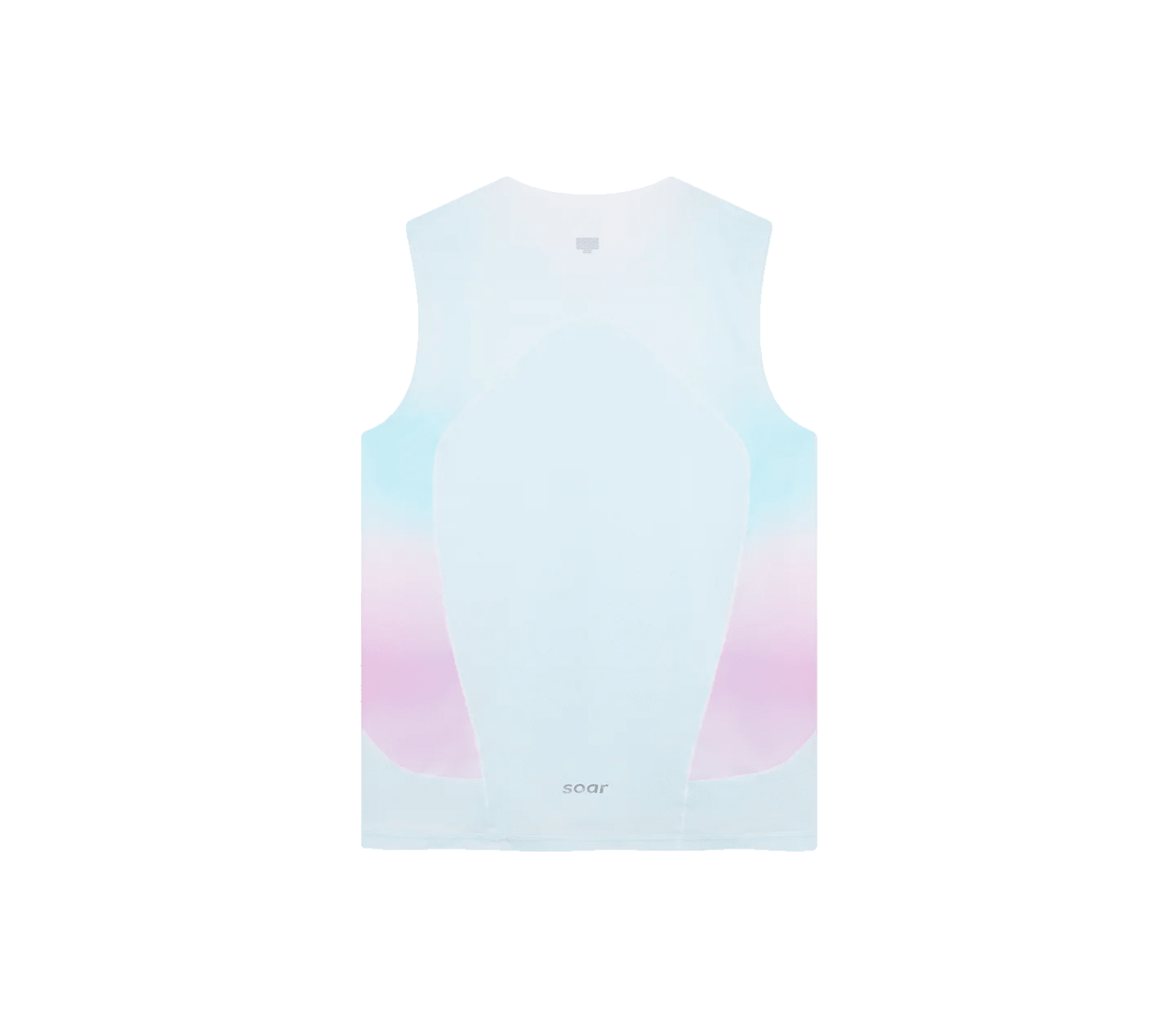 Soar Men's Singlet - White / Blue - Interval Running