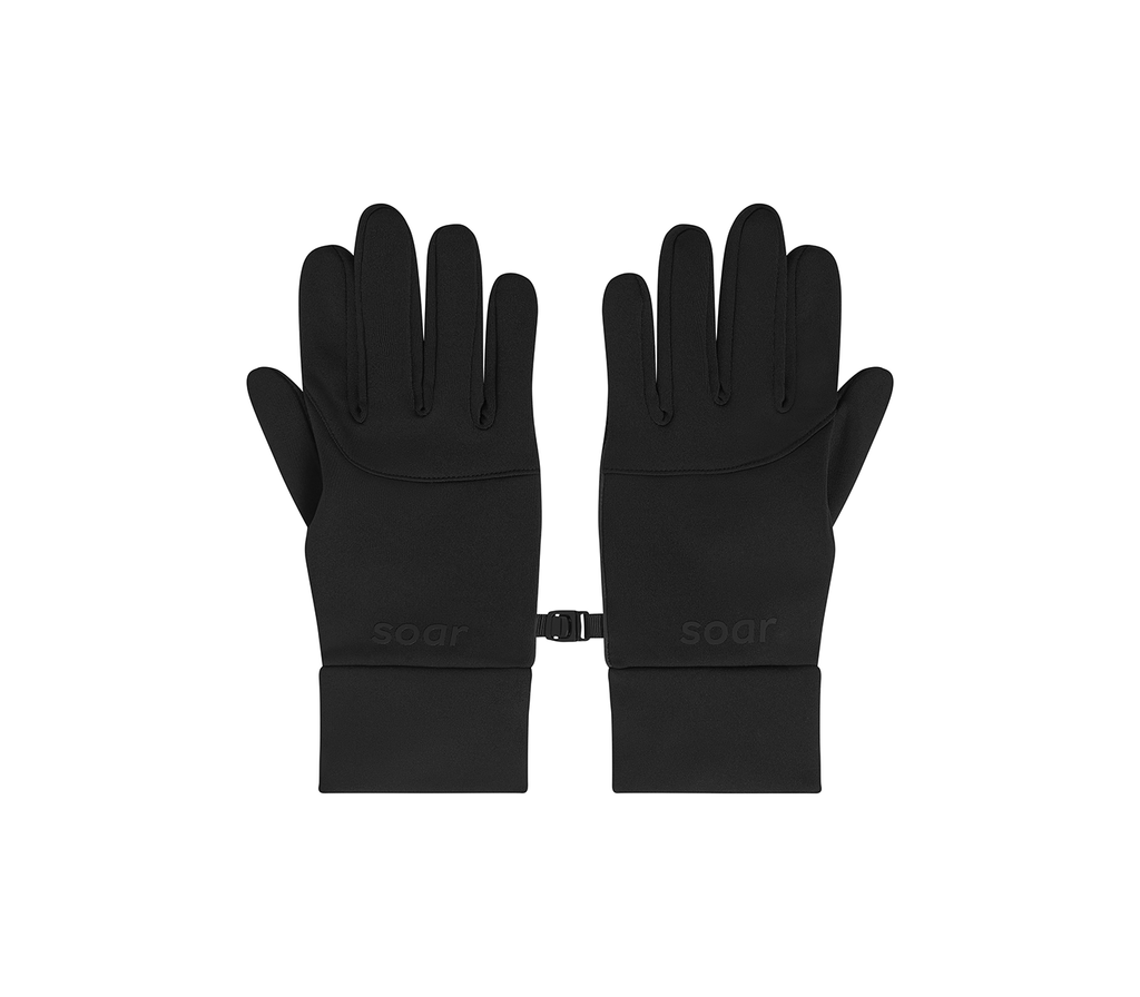 Soar Winter Gloves - Black - Interval Running