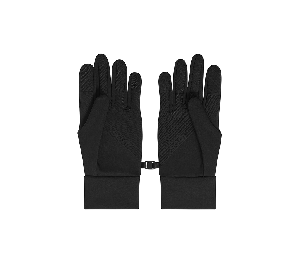 Soar Winter Gloves - Black - Interval Running
