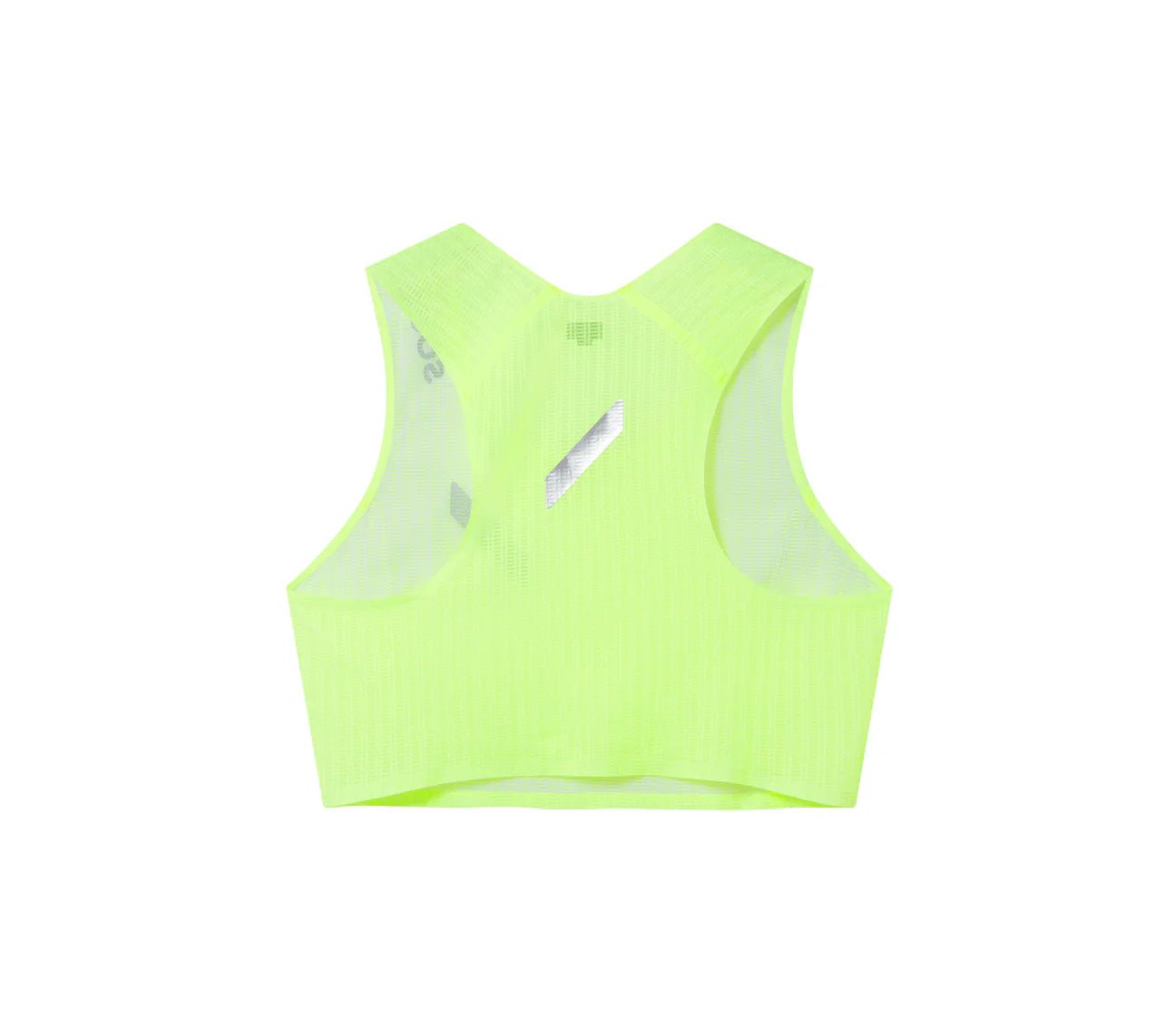 Soar Women's Crop Race Vest - Fluro Yellow - Interval Running
