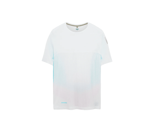 Soar Women's Hot Weather T - White / Blue / Magenta - Interval Running