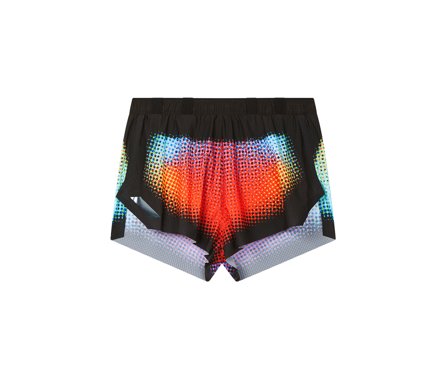 Soar Women's Marathon Shorts - Black Rainbow Dot - Interval Running