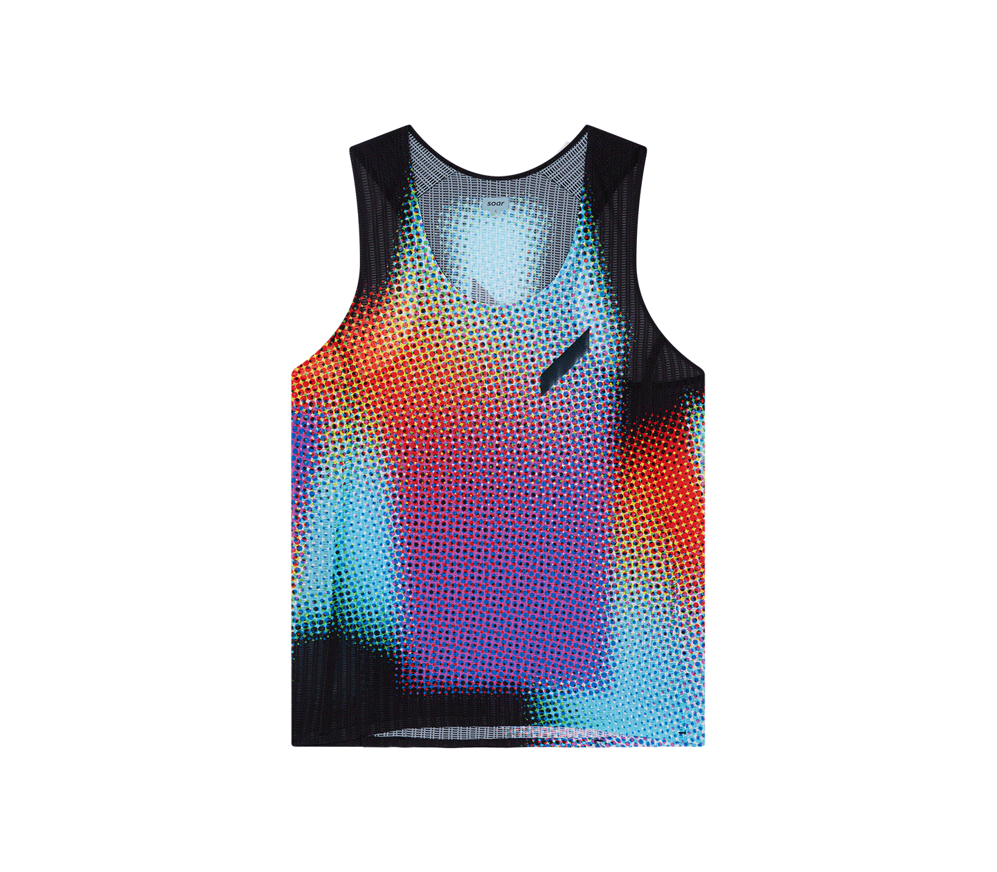 Soar Women's Race Vest - Black Rainbow Dot - Interval Running