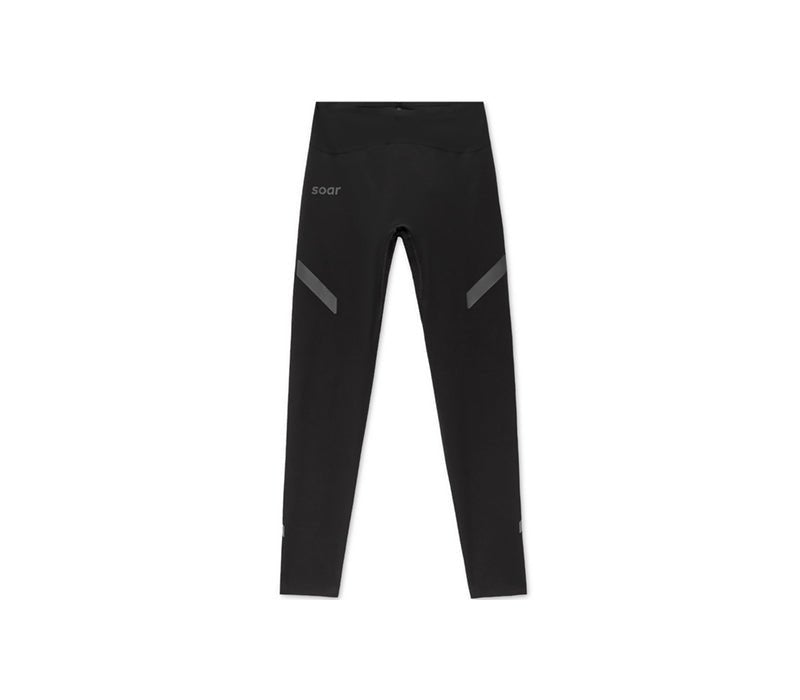 Soar Women's Run Tights - Black - Interval Running
