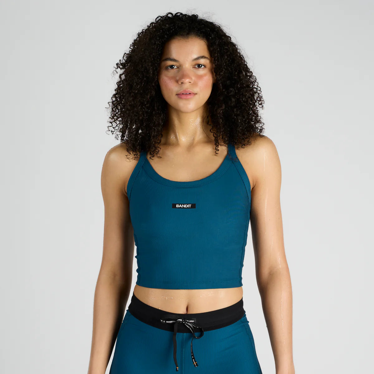 Bandit Cadence™ Scoop Neck Race Crop - Deep Teal