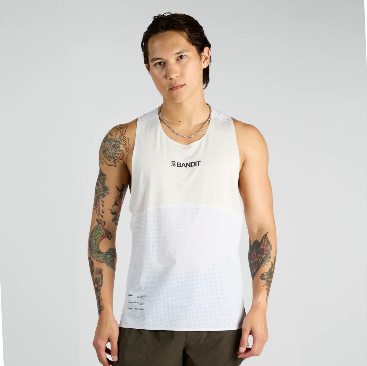 Bandit Vento™ Performance Singlet Pieced - White