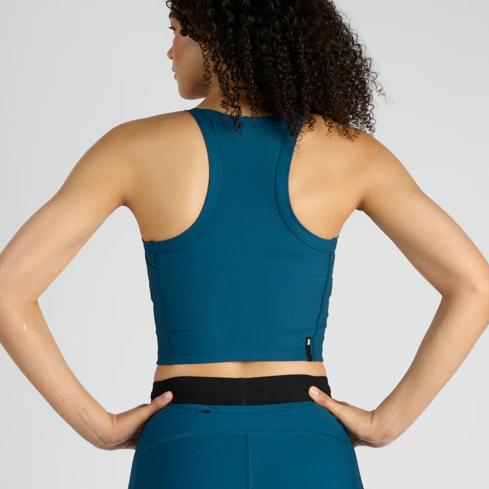 Bandit Cadence™ Scoop Neck Race Crop - Deep Teal