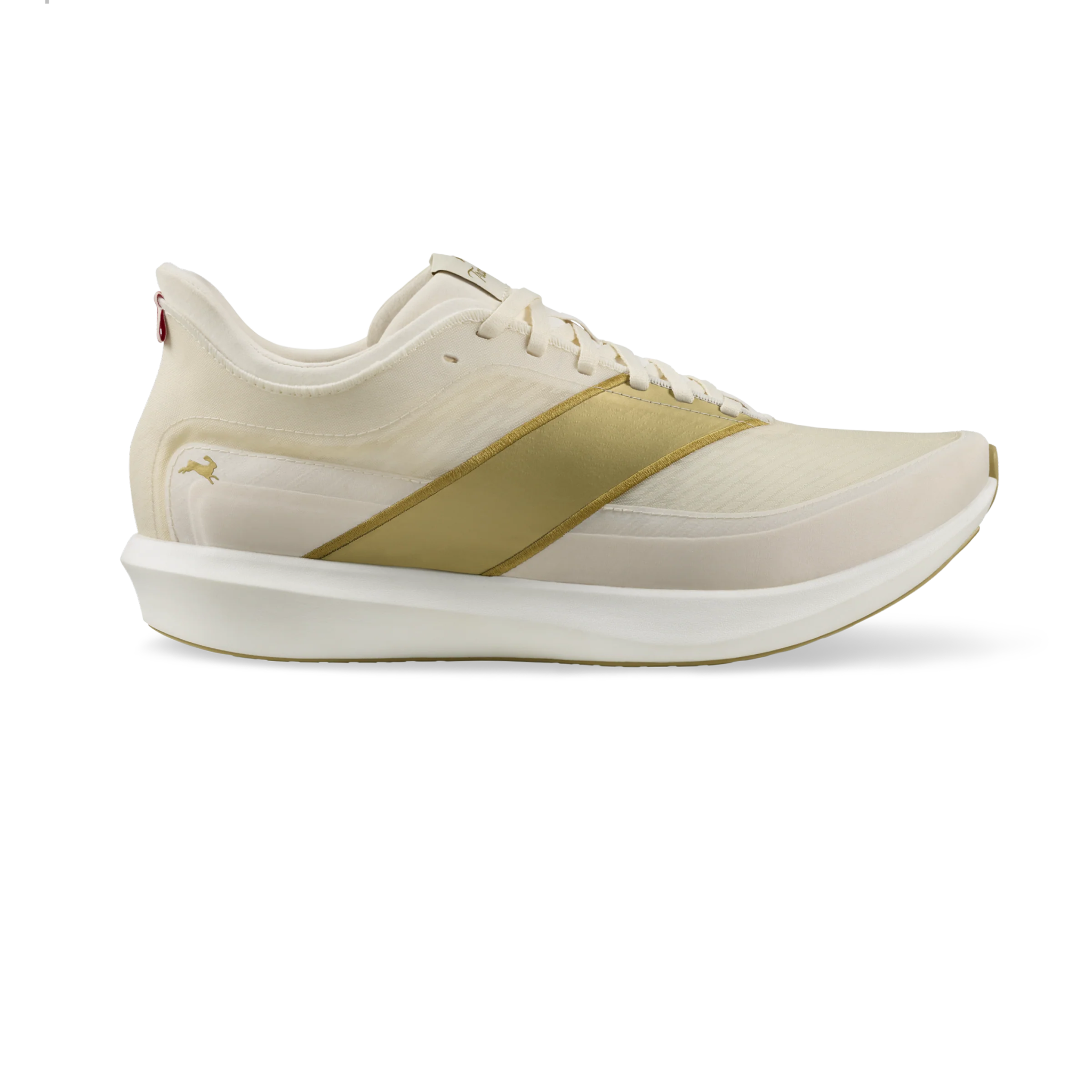 Tracksmith Eliot Racer - Unisex - Ivory/Gold - Interval Running