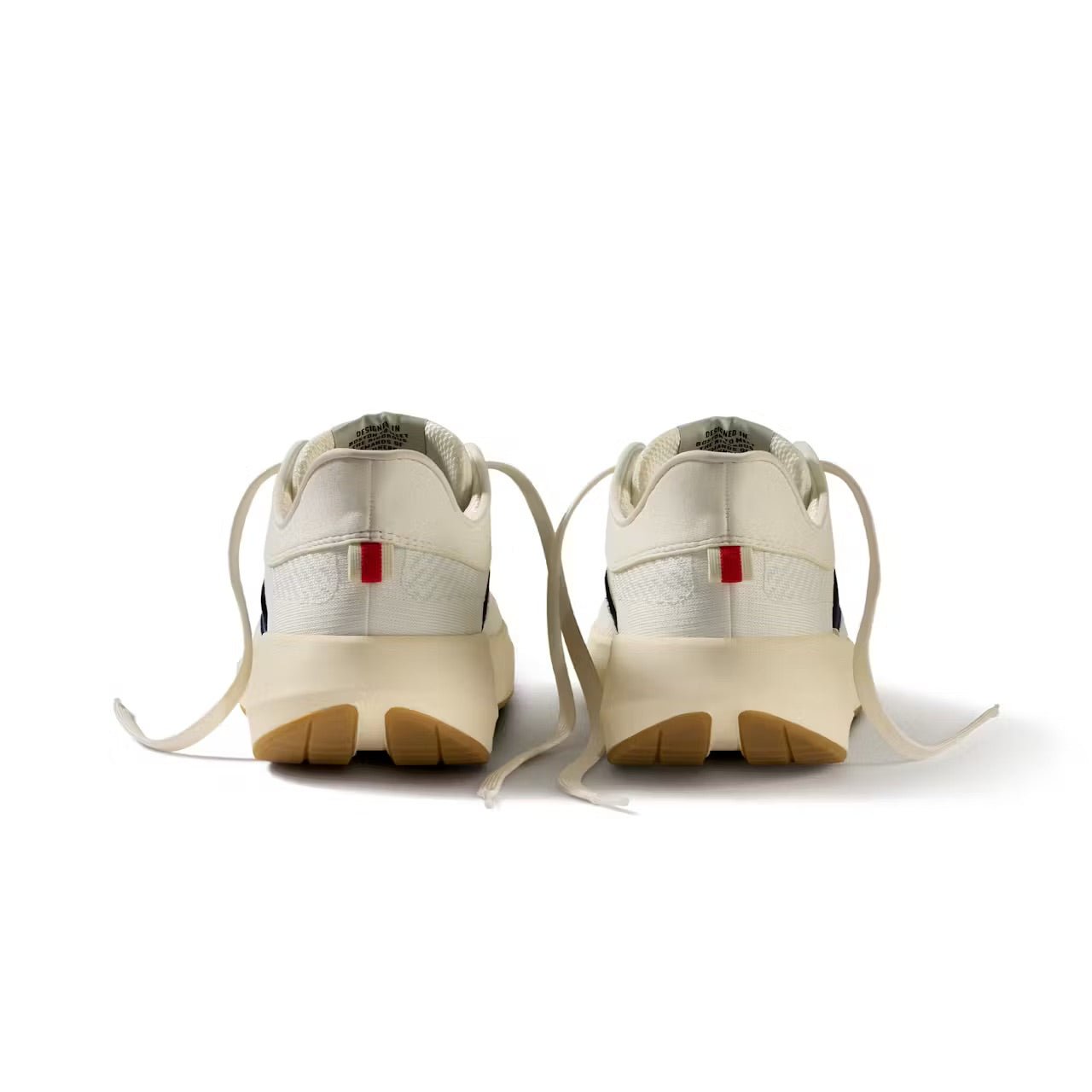 Tracksmith Eliot Runner - Unisex - Ivory/Navy/Ivory - Interval Running