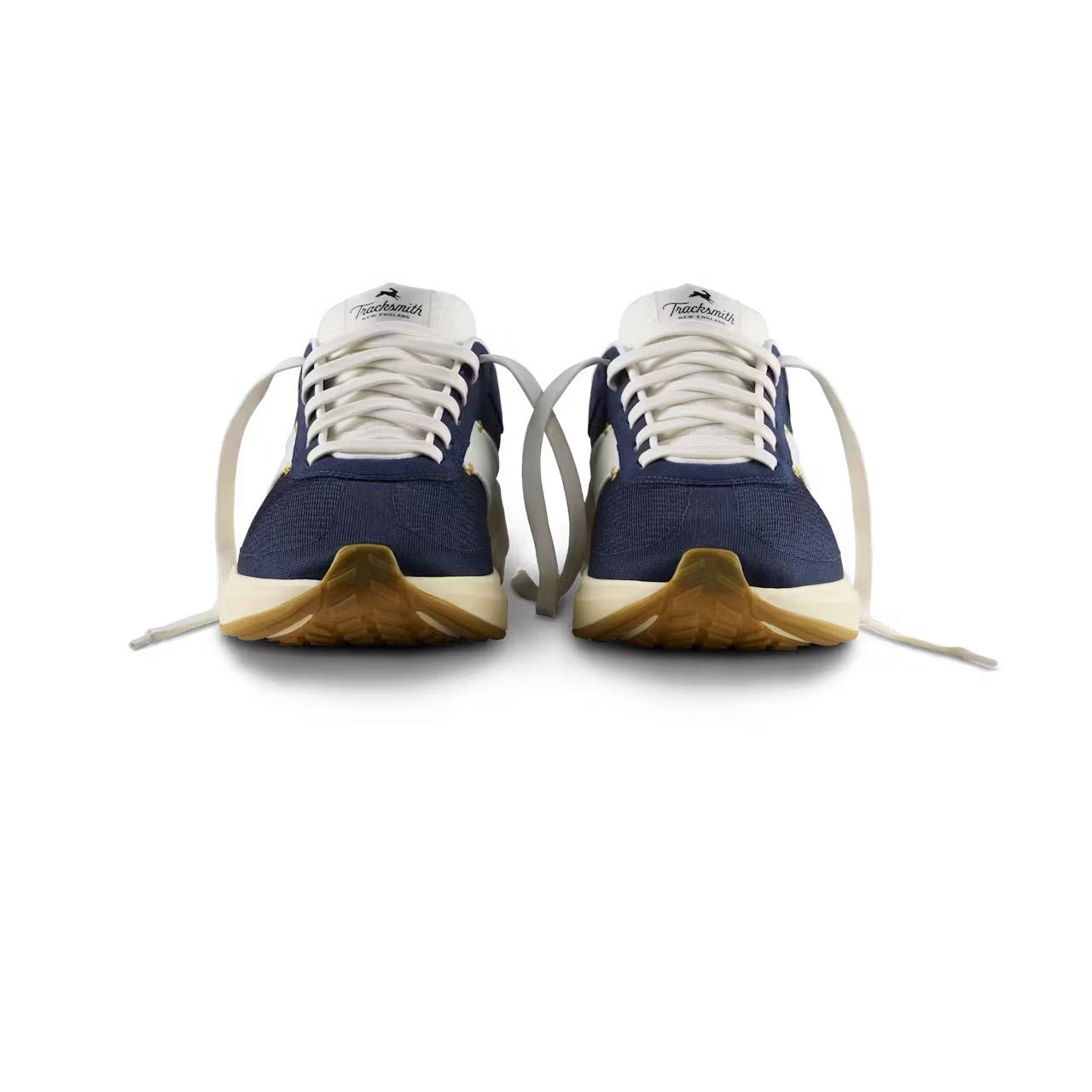 Tracksmith Eliot Runner - Unisex - Navy/Ivory/Ivory - Interval Running