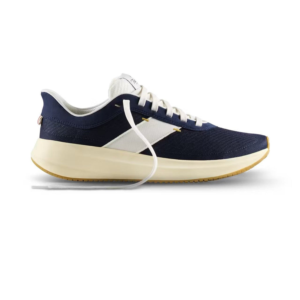 Tracksmith Eliot Runner - Unisex - Navy/Ivory/Ivory - Interval Running