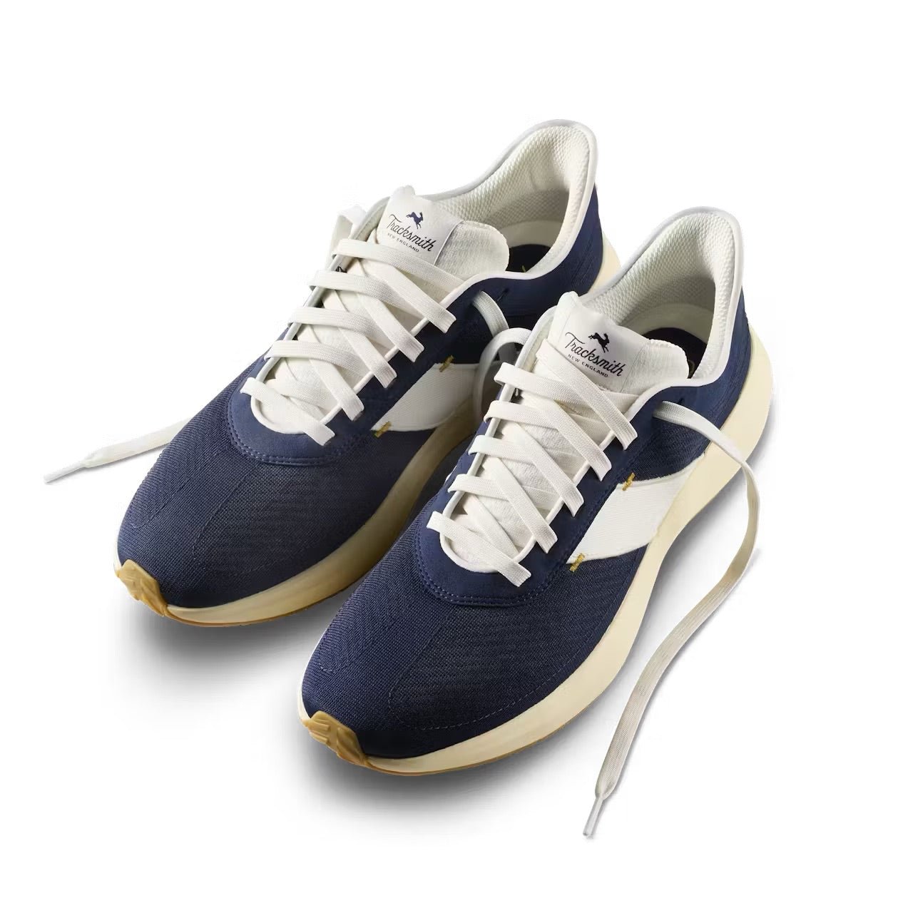 Tracksmith Eliot Runner - Unisex - Navy/Ivory/Ivory - Interval Running