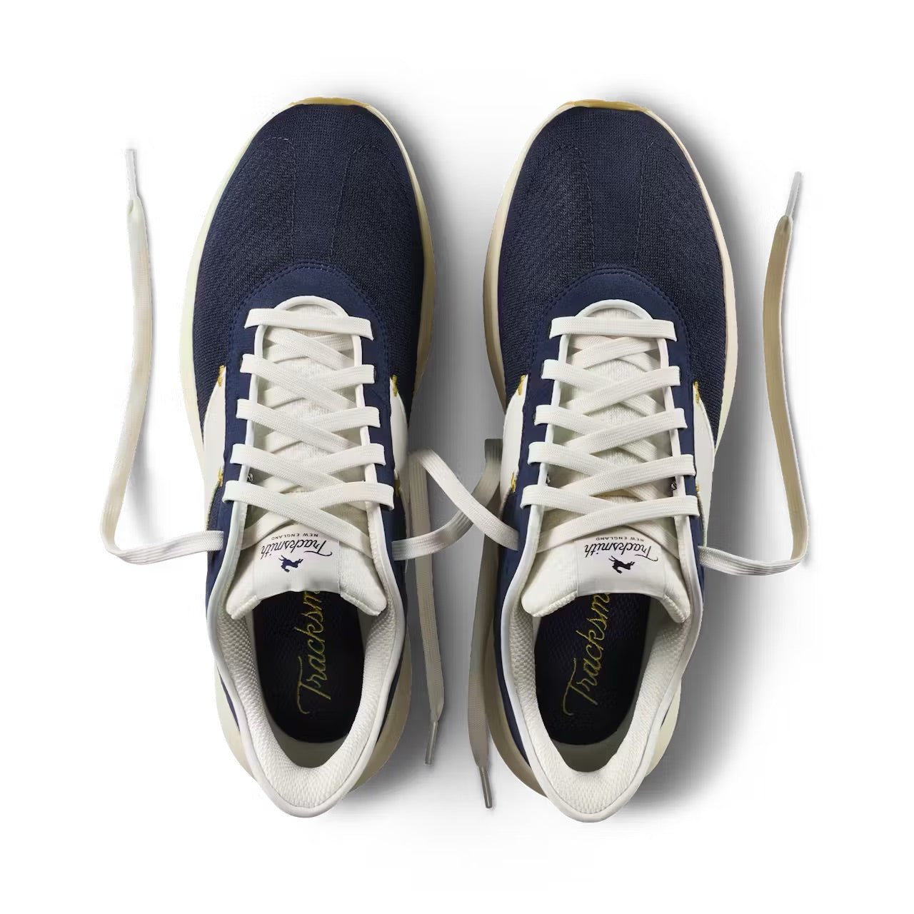Tracksmith Eliot Runner - Unisex - Navy/Ivory/Ivory - Interval Running