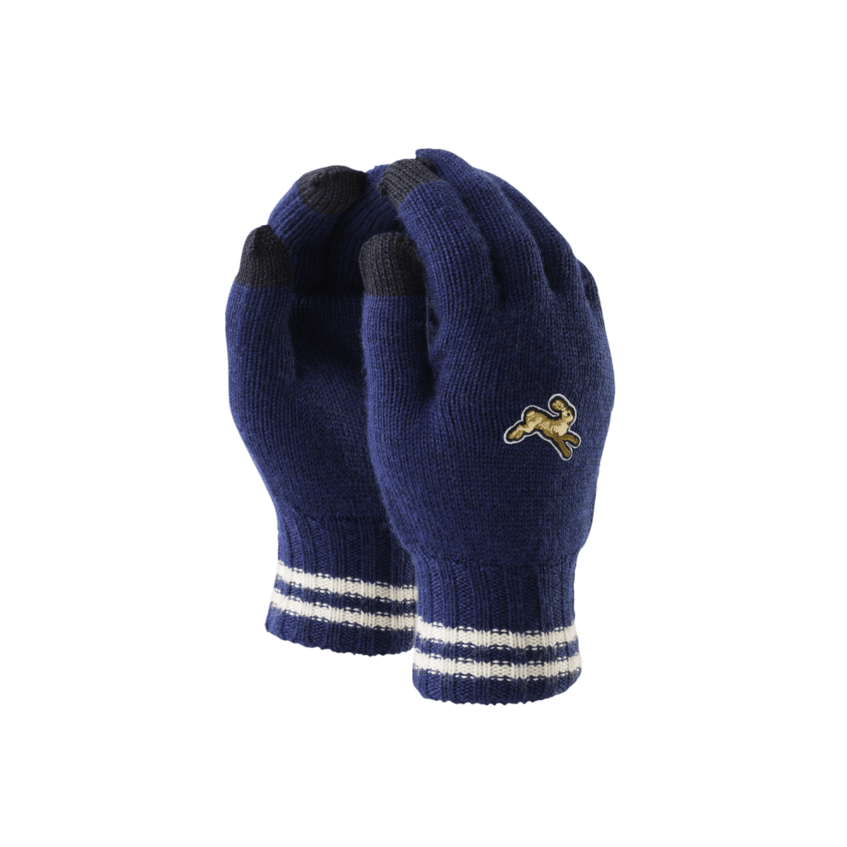 Tracksmith Harrier Gloves – Navy / Ivory - Interval Running
