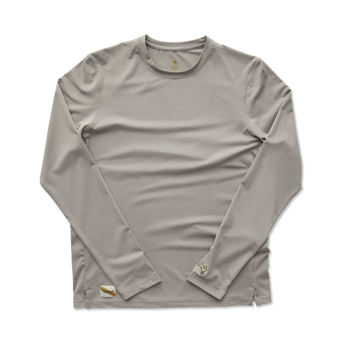 Tracksmith Men's Long Sleeve Session Tee – Dove - Interval Running