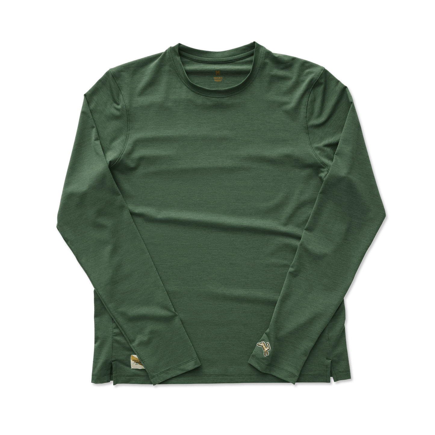 Tracksmith Men's Long Sleeve Session Tee - Emerald - Interval Running